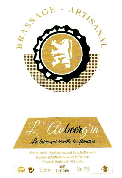 etiquette BRASSERIE L'ATELIER DES BRASSEURS 28