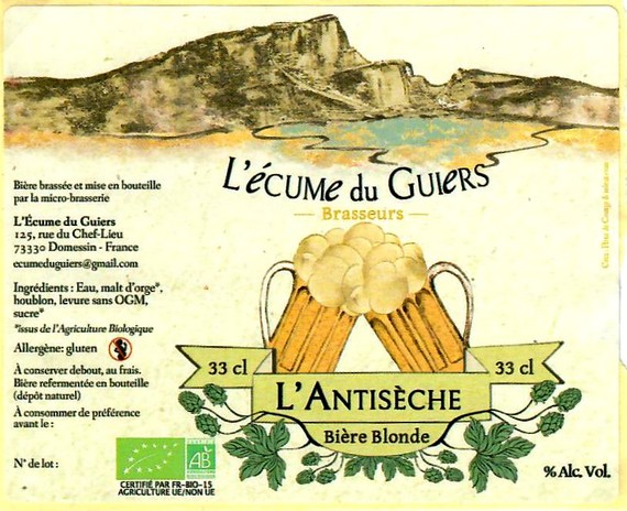 Etiquette BRASSERIE L'ECUME DU GUIERS 01