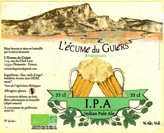 Etiquette BRASSERIE L'ECUME DU GUIERS 03