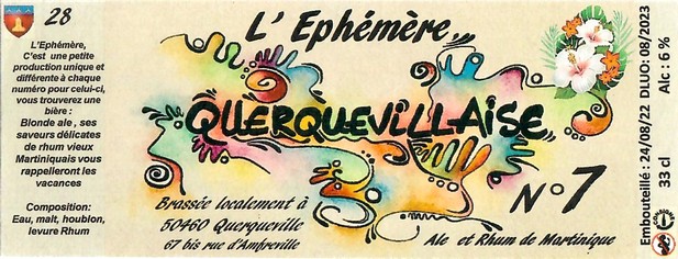Etiquette BRASSERIE L'EMBRASSERIE QUERQUEVILLAISE 07