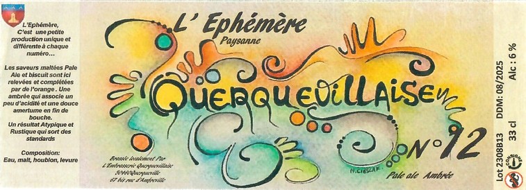 Etiquette BRASSERIE L'EMBRASSERIE QUERQUEVILLAISE 08
