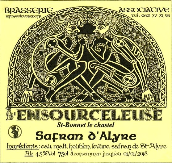etiquette BRASSERIE L'ENSOURCELEUSE 01