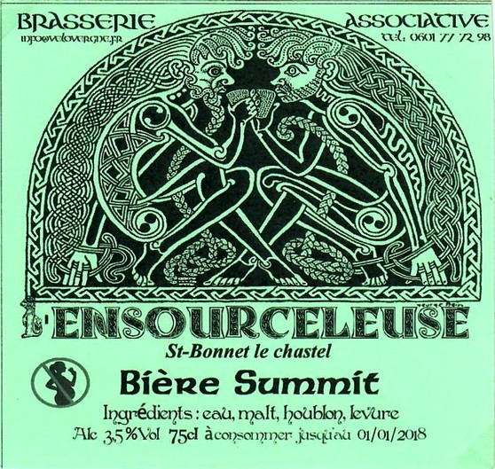 etiquette BRASSERIE L'ENSOURCELEUSE 03