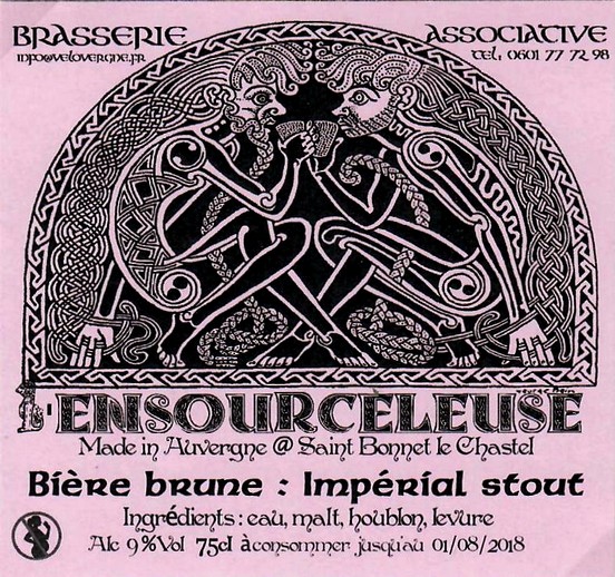 etiquette BRASSERIE L'ENSOURCELEUSE 08
