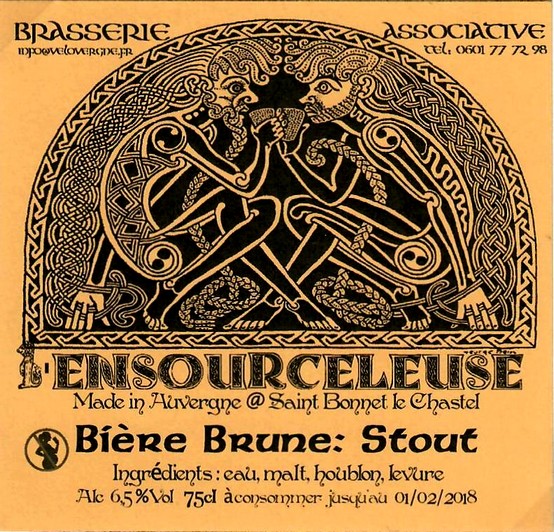 etiquette BRASSERIE L'ENSOURCELEUSE 09