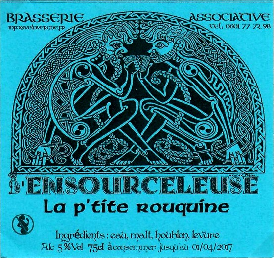etiquette BRASSERIE L'ENSOURCELEUSE 15