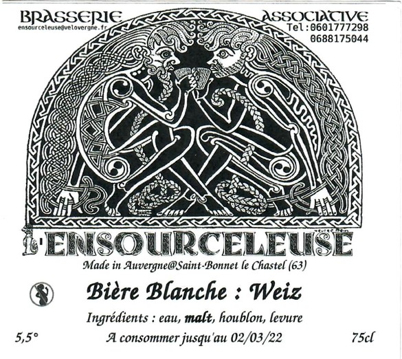 Etiquette BRASSERIE L'ENSOURCELEUSE 18