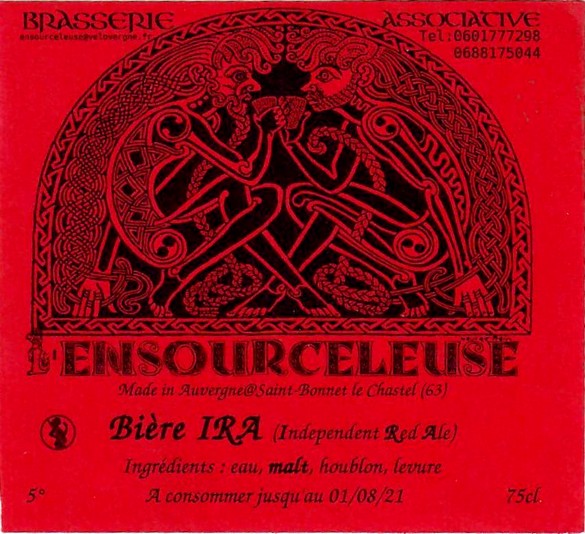 Etiquette BRASSERIE L'ENSOURCELEUSE 19