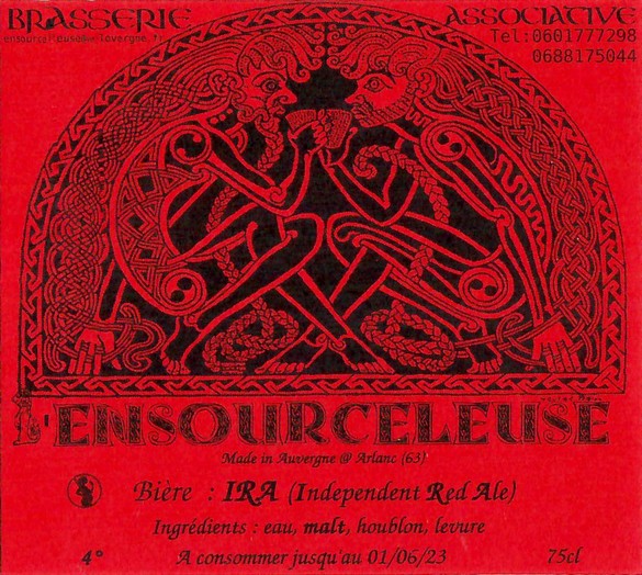 Etiquette BRASSERIE L'ENSOURCELEUSE 24