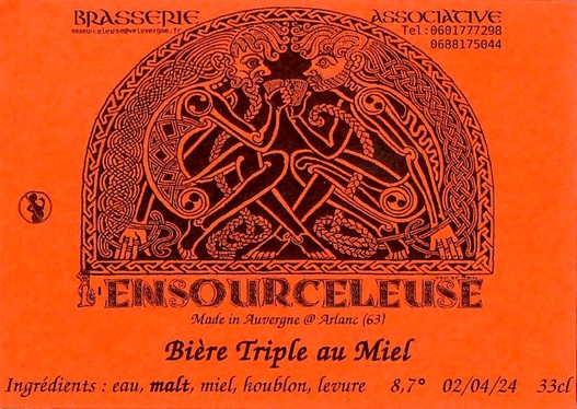 Etiquette BRASSERIE L'ENSOURCELEUSE 29
