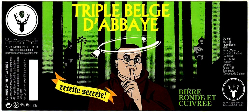 etiquette BRASSERIE L'ESCOURCE 06