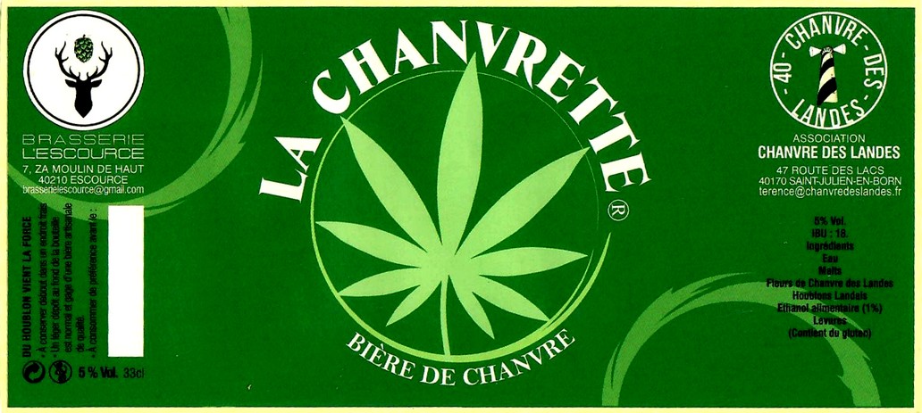 etiquette BRASSERIE L'ESCOURCE 07