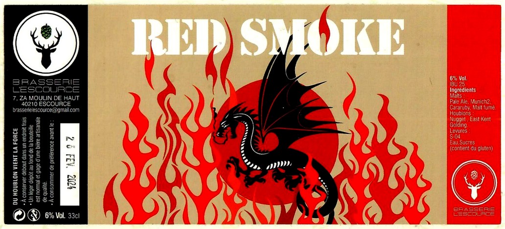 Etiquette BRASSERIE L'ESCOURCE 08