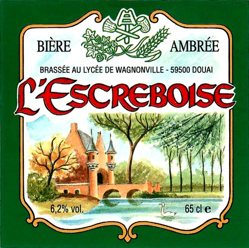 etiquette BRASSERIE L'ESCREBOISE 08