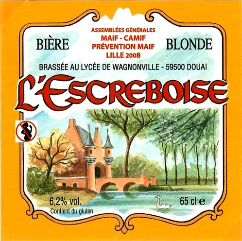 etiquette BRASSERIE L'ESCREBOISE 21