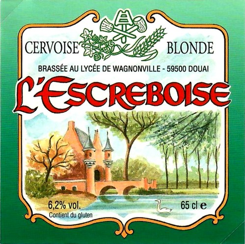 etiquette BRASSERIE L'ESCREBOISE 33