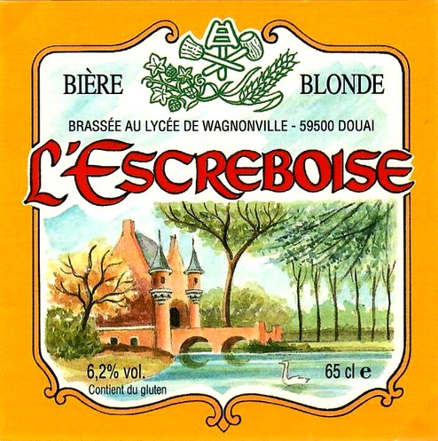 etiquette BRASSERIE L'ESCREBOISE 37