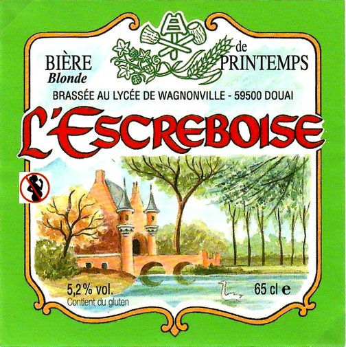 etiquette BRASSERIE L'ESCREBOISE 42