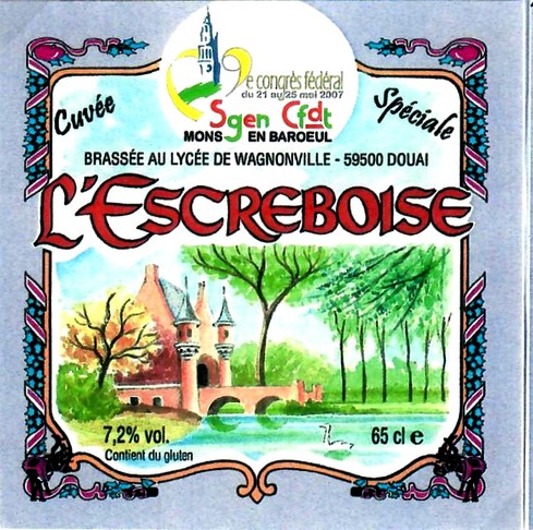 etiquette BRASSERIE L'ESCREBOISE 50