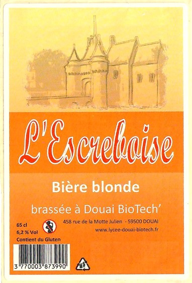 Etiquette BRASSERIE L'ESCREBOISE 85