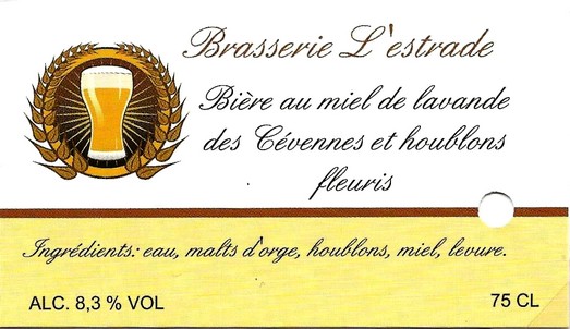etiquette BRASSERIE L'ESTRADE 05