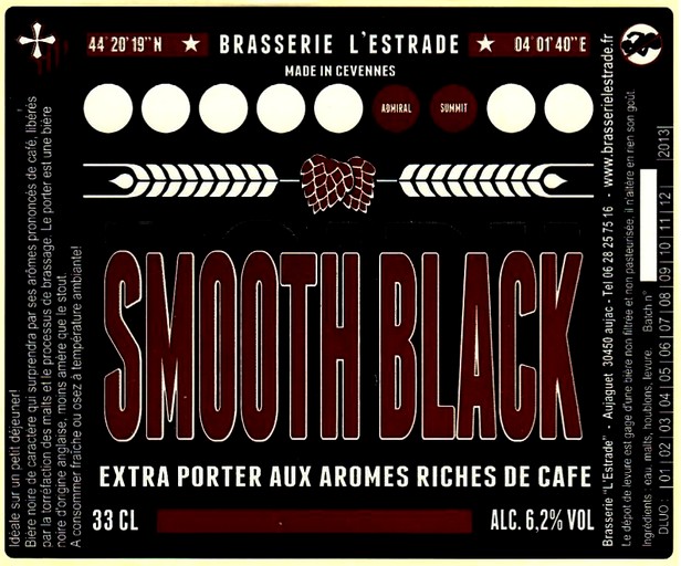 etiquette BRASSERIE L'ESTRADE 06