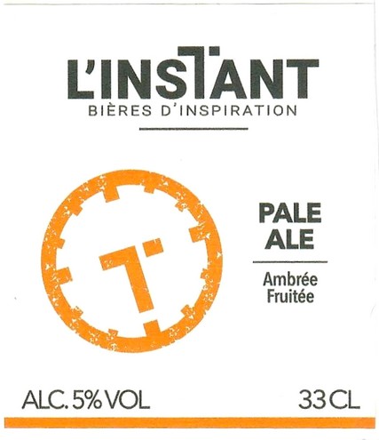 Etiquette BRASSERIE L'INSTANT 04 Etiquette BRASSERIE L'INSTANT 04