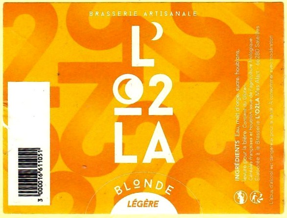Etiquette BRASSERIE DE L'O2LA 01