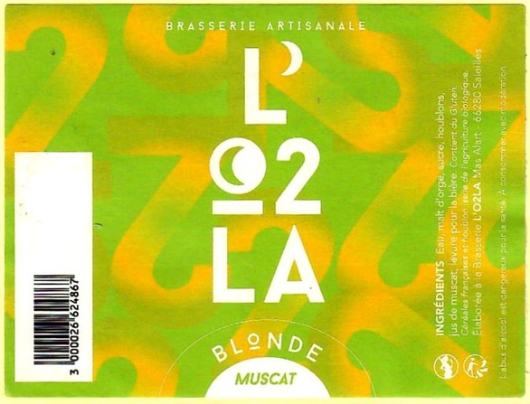 Etiquette BRASSERIE DE L'O2LA 03