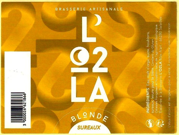 Etiquette BRASSERIE DE L'O2LA 04