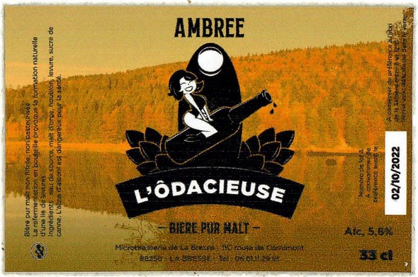 Etiquette BRASSERIE L'ODACIEUSE 01