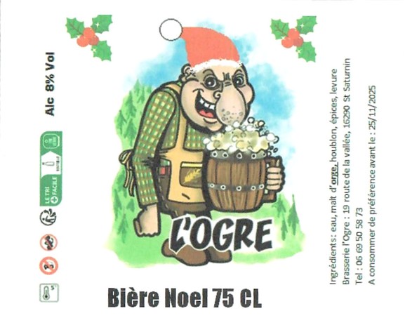 Etiquette BRASSERIE L'OGRE 05