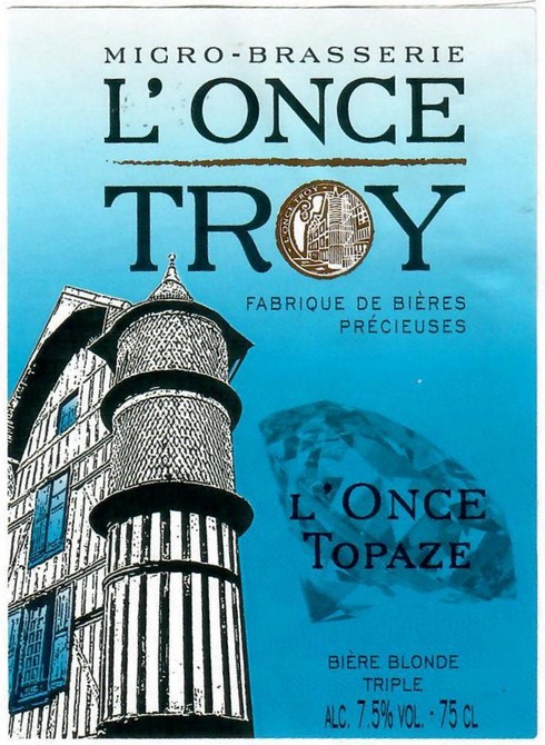 etiquette BRASSERIE L'ONCE TROY 22
