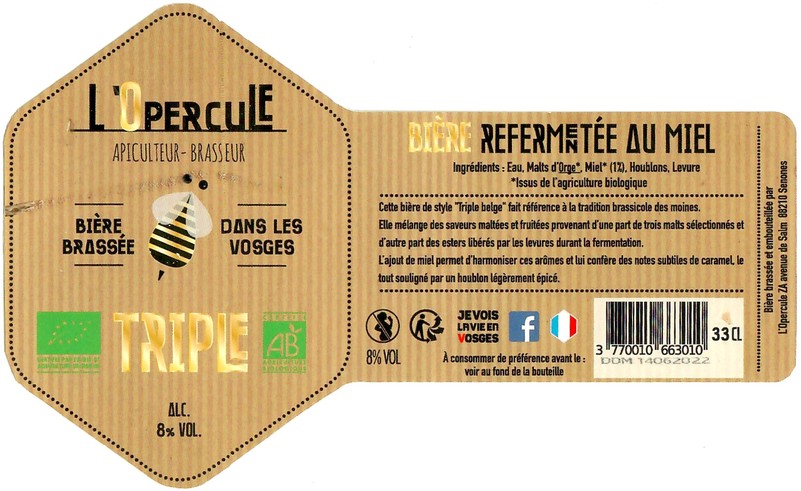 Etiquette BRASSERIE L'OPERCULE 03