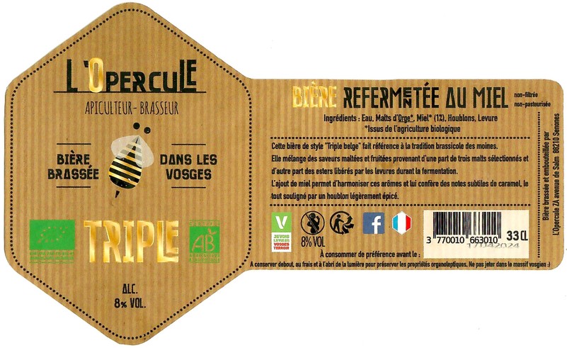 Etiquette BRASSERIE L'OPERCULE 07