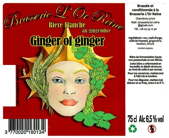 Etiquette BRASSERIE L'OR REINE 05