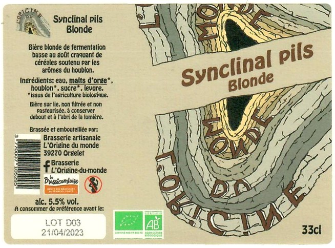 Etiquette BRASSERIE L'ORIGINE DU MONDE 34