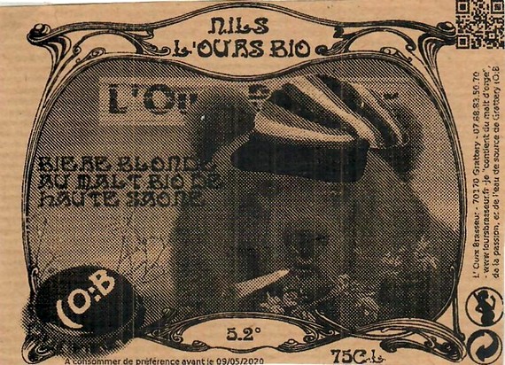 Etiquette BRASSERIE L'OURS BRASSEUR 03