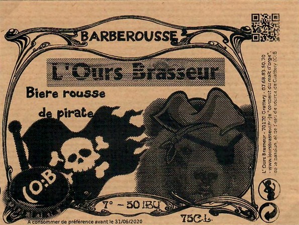 Etiquette BRASSERIE L'OURS BRASSEUR 06