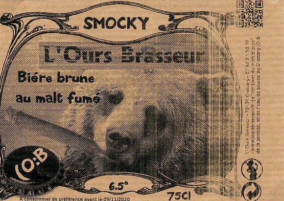 Etiquette BRASSERIE L'OURS BRASSEUR 07