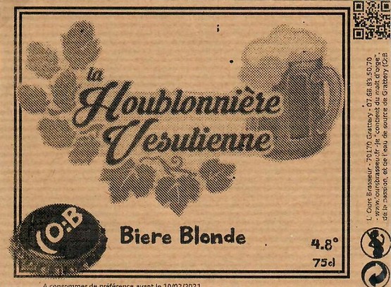 Etiquette BRASSERIE L'OURS BRASSEUR 08