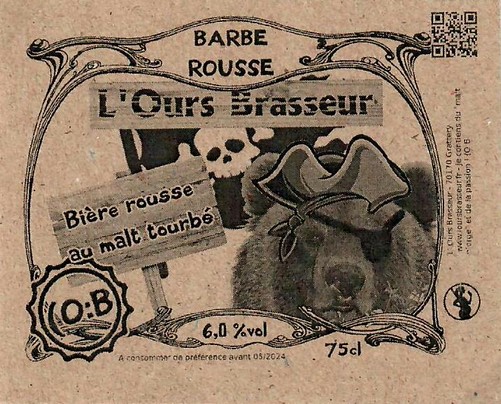 Etiquette BRASSERIE L'OURS BRASSEUR 10