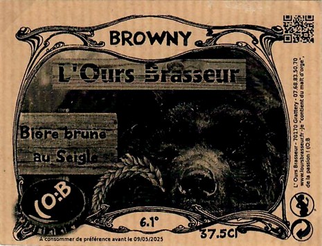 Etiquette BRASSERIE L'OURS BRASSEUR 14