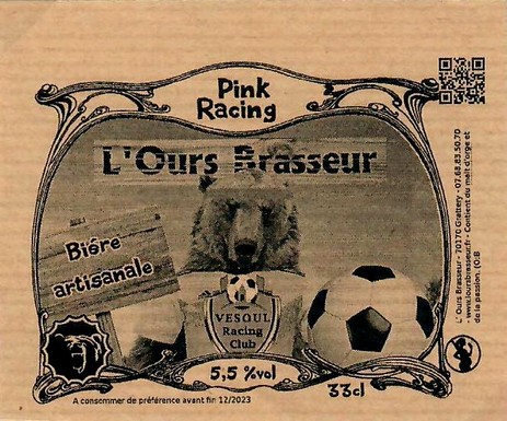 Etiquette BRASSERIE L'OURS BRASSEUR 24
