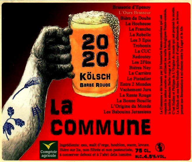 Etiquette BRASSERIE L'OURS BRASSEUR 25