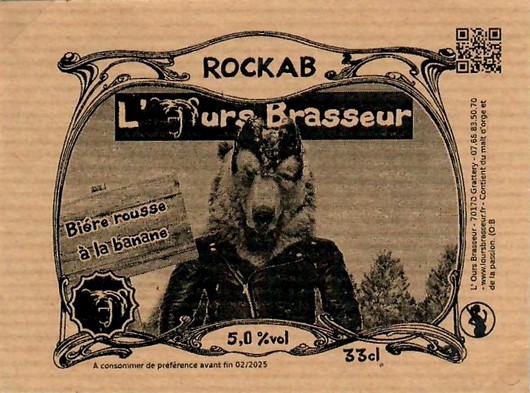 Etiquette BRASSERIE L'OURS BRASSEUR 28
