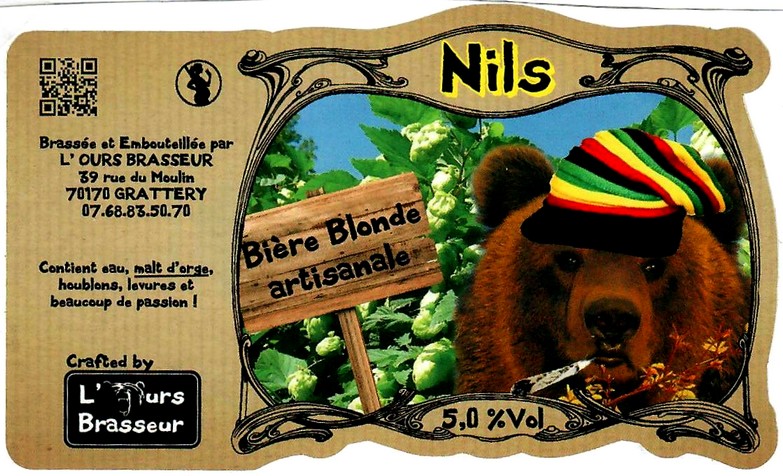 Etiquette BRASSERIE L'OURS BRASSEUR 29