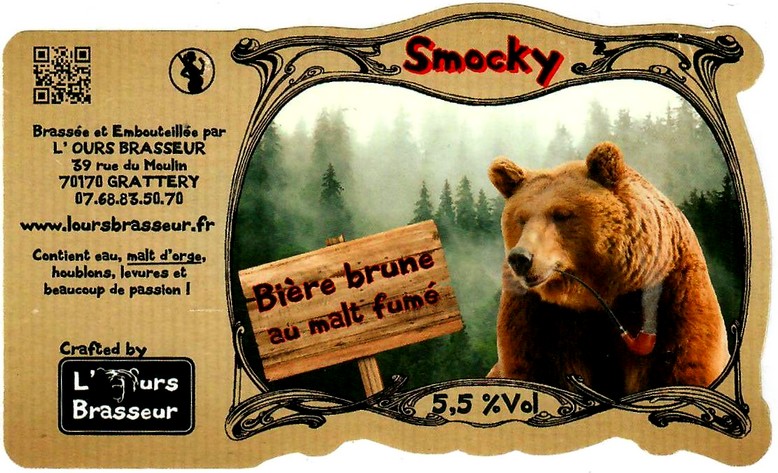 Etiquette BRASSERIE L'OURS BRASSEUR 30
