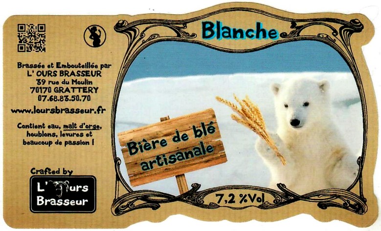 Etiquette BRASSERIE L'OURS BRASSEUR 32