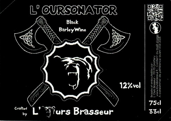 Etiquette BRASSERIE L'OURS BRASSEUR 33